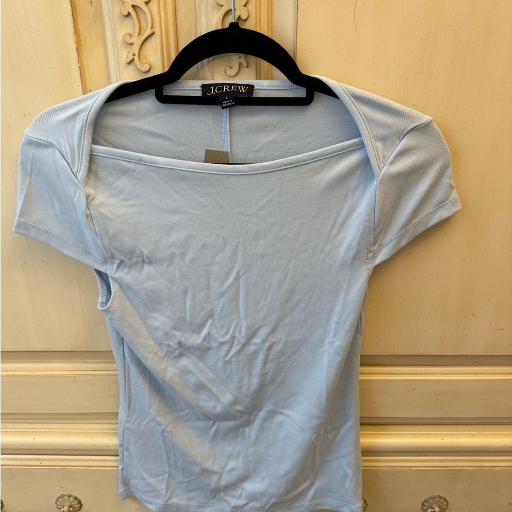 J. Crew Soft Blue Short Sleeve Tee